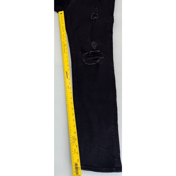 American Eagle Jeans Mens 34X34 Airflex Black Distressed Slim Straight New NWT - Picture 12 of 13